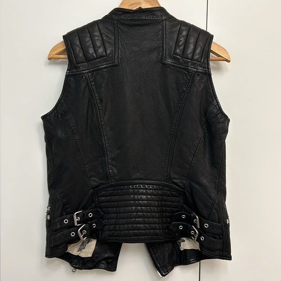 MAISON SCOTCH LEATHER VEST - Picture 4 of 7